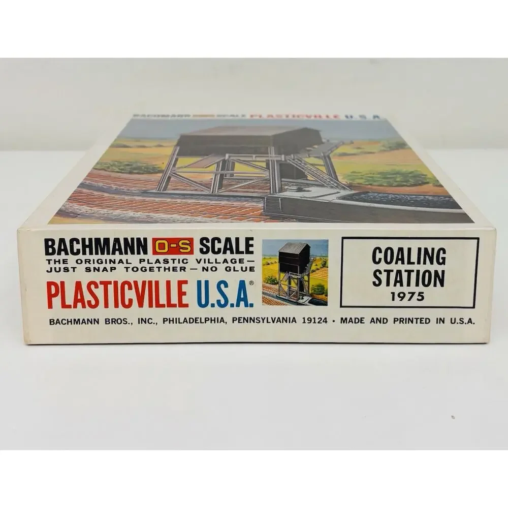 Plasticville O & S Scale Coaling Station 1975 Building Kit Complete w/ Box LN